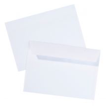 100 Enveloppes Adhésives Blanches - 114x162mm - 80g/m² - Cultura