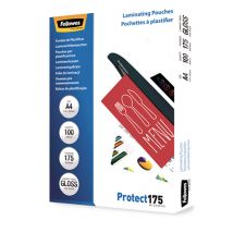 100 Poch Plast A4, 175 Micr - Fellowes