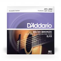 Cordes En Bronze Pour Guitare Acoustique Avec Revêtement - D'Addario Ej13