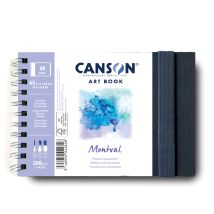 Carnet Aquarelle Canson - Bleu - A5 21 X 14,8 Cm - Montval - 48 Pages