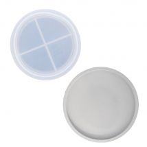 Moule En Silicone - Jesmonite - Dessous De Verre Rond
