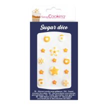 Lot De 14 Décorations En Sucre Scrapcooking - Doré - 8 G - Scrapcooking