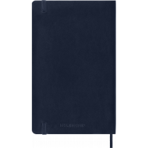Carnet - 13 X 21 Cm - Moleskine - 192 Pages Unies - Couverture Souple - Bleu Saphir