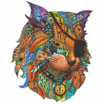 Puzzle Rainbowooden - Chat Pirate - Gigamic