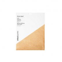 Lot De 4 Papiers Permanents Cricut Joy Xtra – Smart Label - Kraft - 24,1 X 30,5 Cm