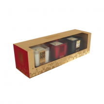 Set De 3 Mini Bougies Heart & Home - Zeste D'Orange, Pomme Épicée , Flambée