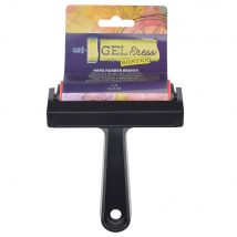 Gel Press - Brailleur En Caoutchouc Dur Noir 10,16cm - - PAS DE MARQUE -