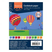 Florence - Papier Cartonné Lisse A4 12x5 Basic