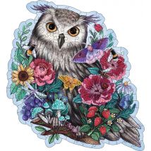 Puzzle 150 Pièces En Bois - Ravensburger - Hibou Floral