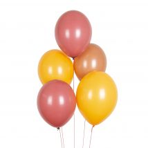 10 Ballons En Latex Biodégradables - Couleurs Automnales - My Little Day