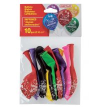 10 Ballons Anniversaire Luxe - Kim Play - Kim'Play