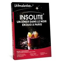 Coffret Cadeau Wonderbox - Insolite : Un Dîner Dans Le Noir En Duo À Paris - 2 Personnes