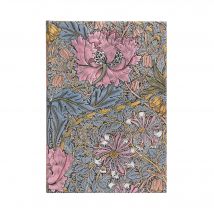 Carnet A Couverture Rigide Morris Chevrefeuille Rose - Midi - Non Ligne - 144 P. - Paperblanks