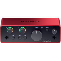 Focusrite Scarlett Solo 4th Gen - Interface Audio Usb - Rouge