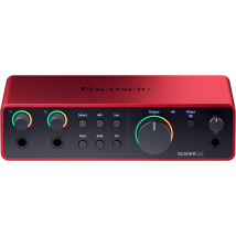 Focusrite Scarlett 2i2 4th Gen - Interface Audio Usb - Rouge