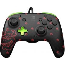 Manette Filaire Pour Nintendo Switch Pdp - Bowser - Rematch Glow - Pdp