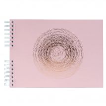 Album Photo Exacompta - 32 X 22 Cm - Ellipse Rose - Spirales