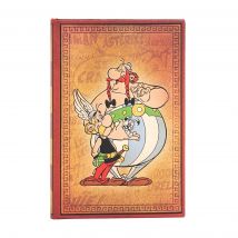 Carnet Paperblanks - Orange - 9 X 14 Cm - Asterix Et Obélix - 176 Pages Lignées