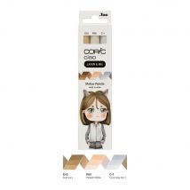 Lot De 3 Marqueurs À Alcool - Copic Ciao - Mellow Palette - Layer & Mix
