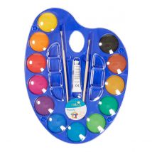 12 Pastilles Gouache Créalia - Diamètre 44 Mm - Crealia enfants