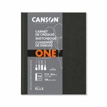 Art-book De 100 Feuilles One Sketch Book Canson Noir 29.7x35.6 100gr