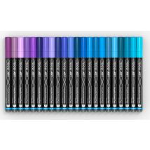 Lot De 22 Marqueurs Acryliques Pointe Extra-fine - Tooli-art - Bleu