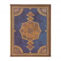 Répertoire Paperblanks - Bleu - 18 X 23 Cm - Safavide Indigo Ultra - 144 Pages Lignées