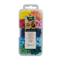 Boite Fleurs De Cire À Cacheter 10 Couleurs Vives - Aladine Scrapbooking