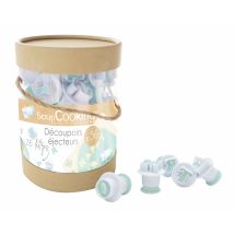 Seau 36 Découpoirs Éjecteurs Lettres & Chiffres - Scrapcooking