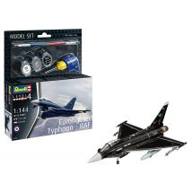 Maquette Model Set Eurofighter Typhoon Raf Avec Peintures Et Accessoires - Revell
