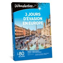 Coffret Cadeau Wonderbox - 3 Jours D'Évasion En Europe - 2 Personnes