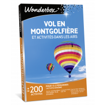 Coffret Cadeau Wonderbox - Vol En Montgolfière Et Activités Dans Les Airs