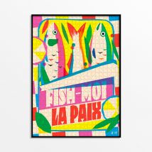 Puzzle 1000 Pièces - Fish-moi La Paix - Piece & Love - Céramicafé Geneviève