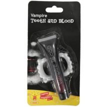 Tube De Faux Sang Et Dentier De Vampire - Rubie's