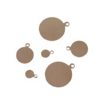 6 Breloques Dorées « Médaillons » - Créalia