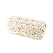 Trousse Rectangulaire 2 Compartiments Cultura - Fleurs Champêtres - Moonbay