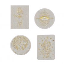 Patchs Thermocollants X4 - Tarot - Beige - Créalia