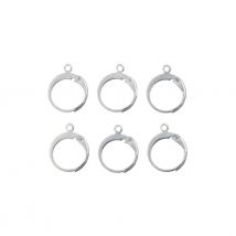 Boucles D'Oreilles Dormeuses Rondes X6 - Acier Inoxydable Argenté - Créalia