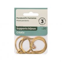 Chaîne Mailles Serpent - 50 Cm - Acier Inoxydable Doré - Créalia