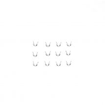 Caches-nœuds X12 - 3 Mm - Acier Inoxydable Argenté - Créalia