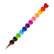 Lot De 12 Crayons Legami - Coeurs Empilables