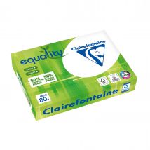 Ramette De Papier - 500 Feuilles A4 21 X 29.7 Cm - 80 G/m² - Equality - Clairefontaine - Blanc