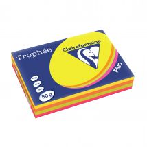 Ramette De Papier - 500 Feuilles A4 21 X 29 .7 Cm - 80 G/m² - Trophée - Clairefontaine - 4 Couleurs Fluo