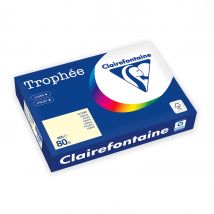 Ramette De Papier - 500 Feuilles A4 21 X 29.7 Cm - 80 G/m² - Trophée - Clairefontaine - Ivoire