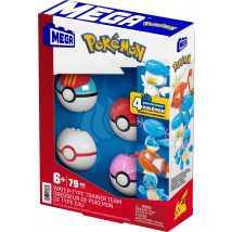 Pack 4 Pokémon Eau Mega - Mattel - Mega Bloks