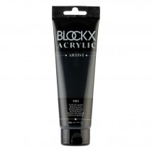 Tube 120 Ml De Peinture Blocks Acrylic - Noir De Mars - Opaque - Blockx