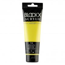 Tube 120 Ml De Peinture Blockx Acrylic - Jaune - Opaque