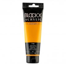 Tube 120 Ml De Peinture Blocks Acrylic - Jaune Indien - Opaque - Blockx
