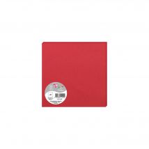 25 Cartes Pollen 160x160 Mm - Rouge Groseille - Clairefontaine