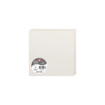 25 Cartes Pliées Pollen 160x160 Mm - Gris Perle - Clairefontaine